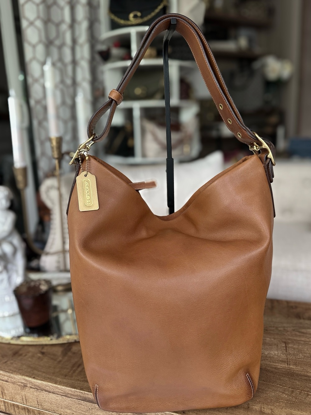 Vintage 2002 Coach Legacy Duffle Bucket Sac (9183) - Picture 3 of 16